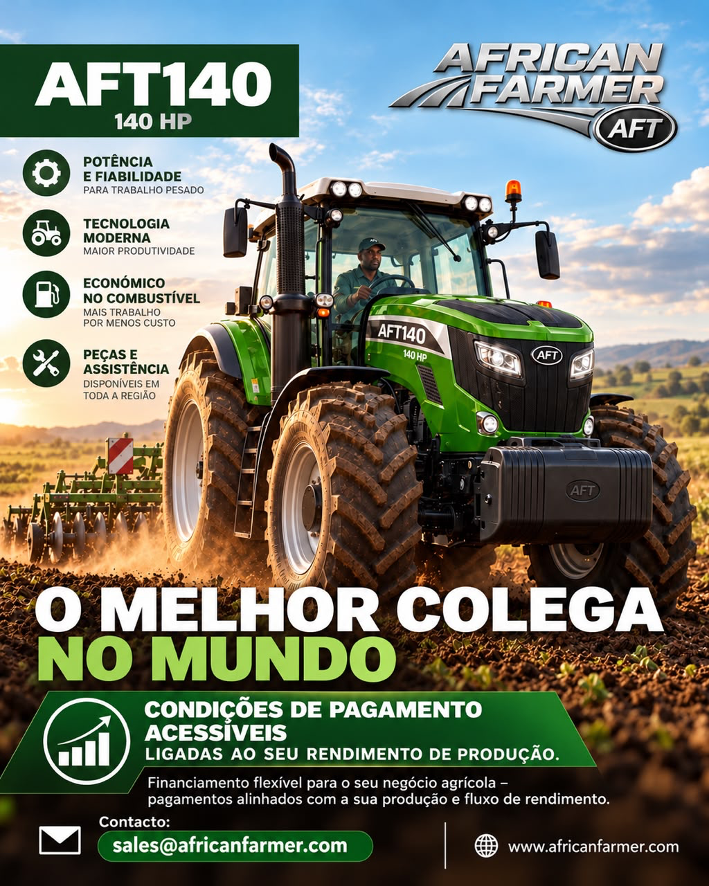 African Farmer Tractors AFT140 campaign concept